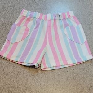Garanimals Multicolor Striped Kids Shorts Size 6